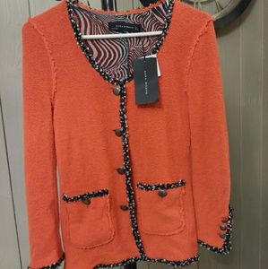 Zara Woman Red and Black Sweater NWT size Large